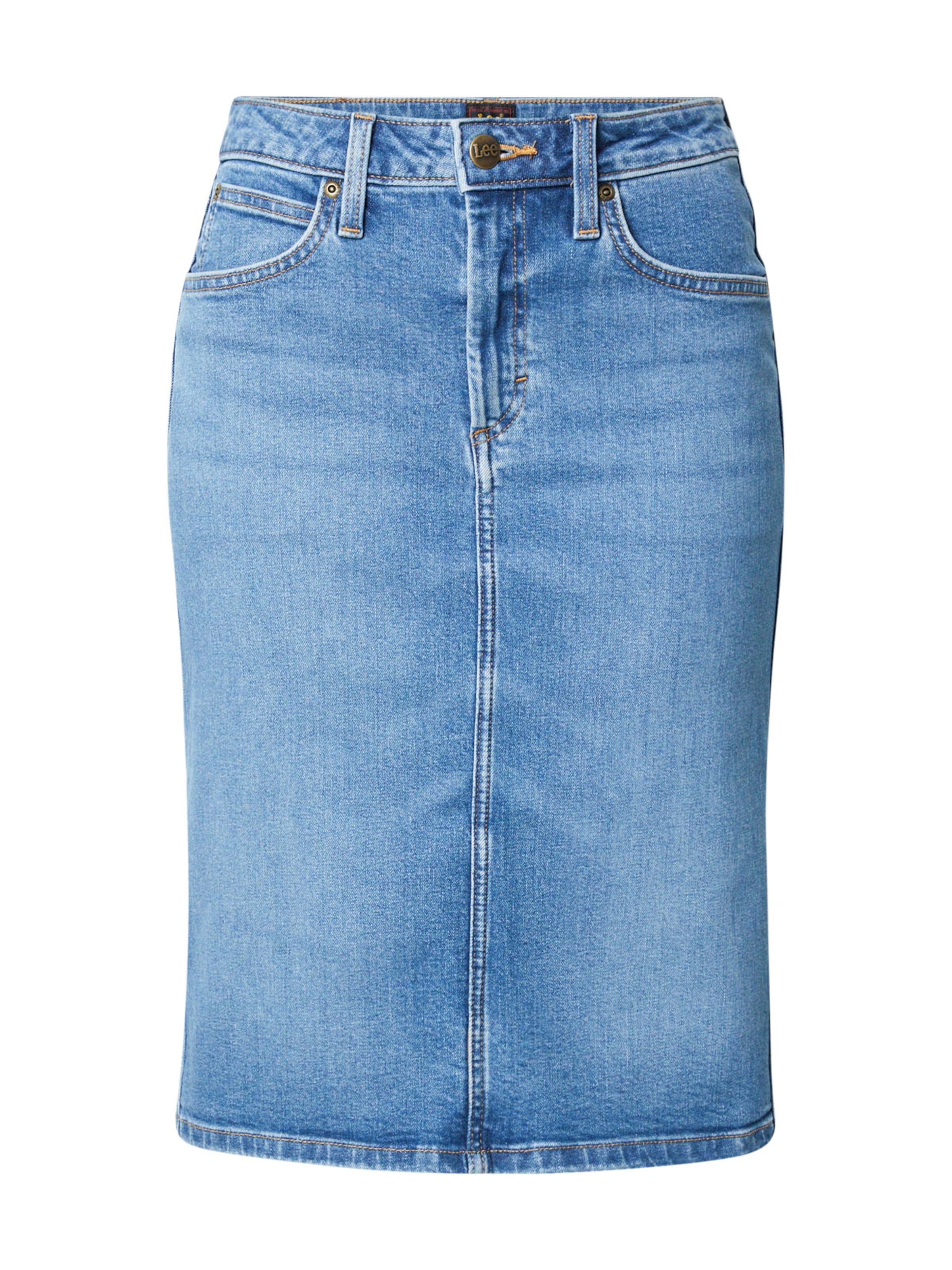 Lee Юбка в Синий: спереди