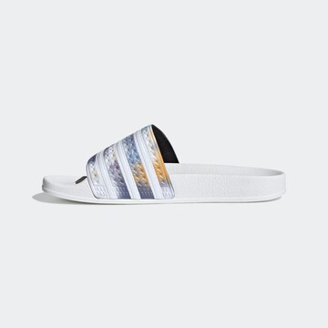 ADIDAS ORIGINALS Pantolette 'Adilette' in Weiß