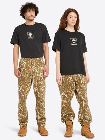 TIMBERLAND Tričko 'Stack Camo Tee' – černá: přední strana