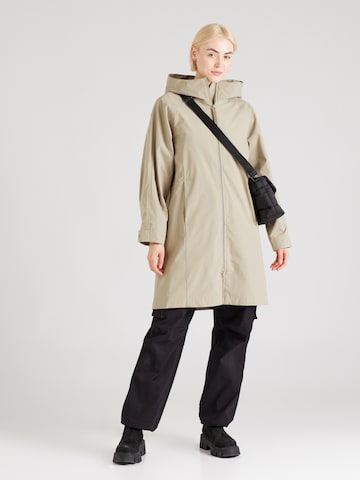 Manteau mi-saison 'Leyla' elvine en beige : devant