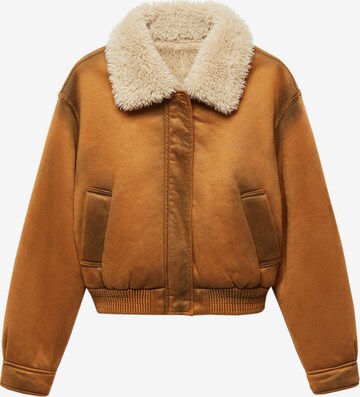 MANGO Between-Season Jacket in Brown: front