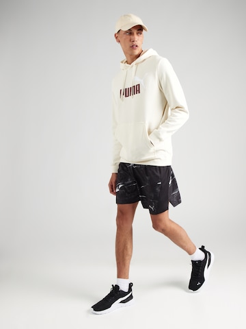 PUMA Спортен суитшърт 'ESS No. 1' в бежово