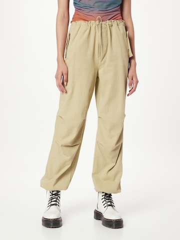 TOPSHOP Loosefit Hose in Grün: predná strana