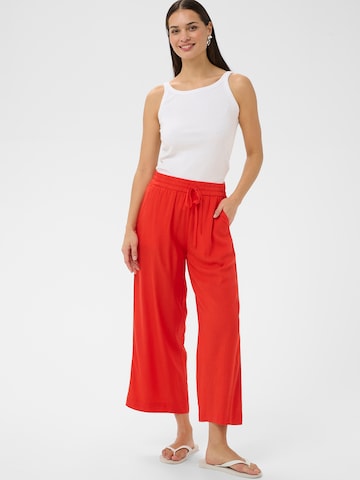 Kaffe Wide Leg Hose 'KAMilia' in Rot