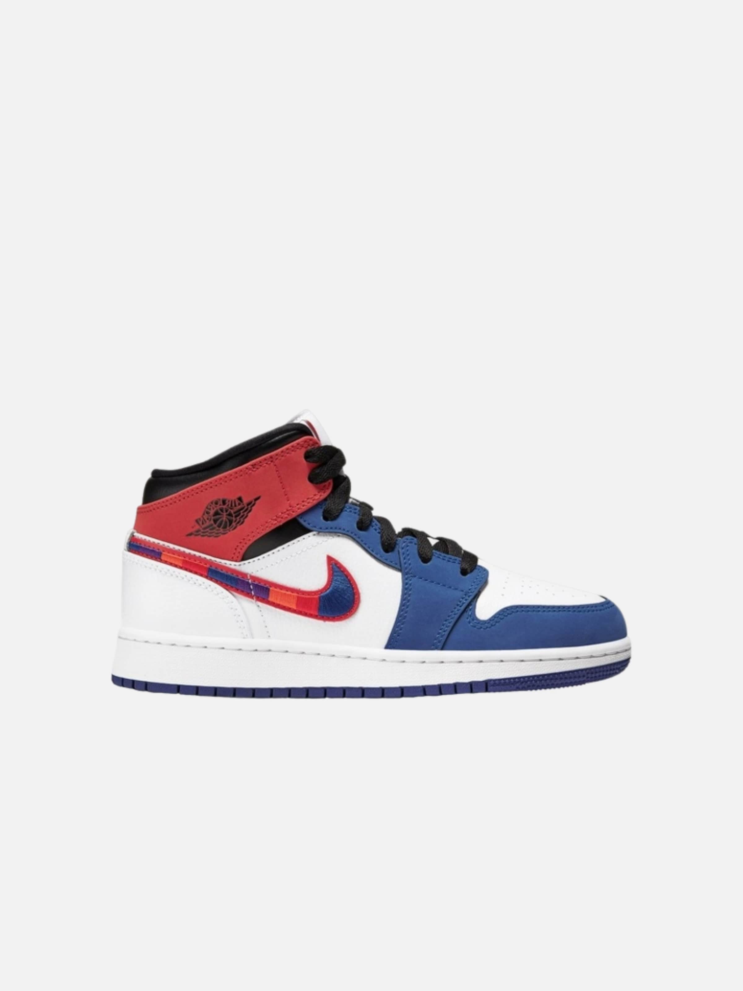 Sneaker alta 'Air 1 Mid Rush' di Jordan in rosso: frontale