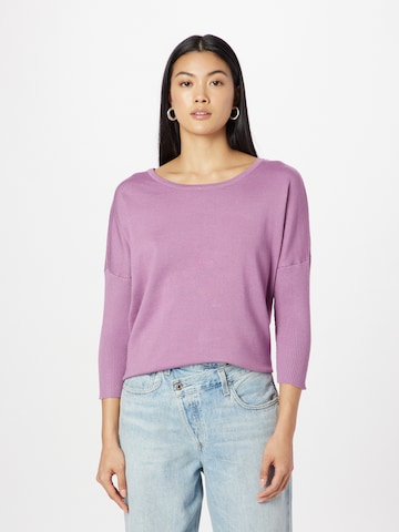 SAINT TROPEZ Sweater 'Mila' in Purple: front