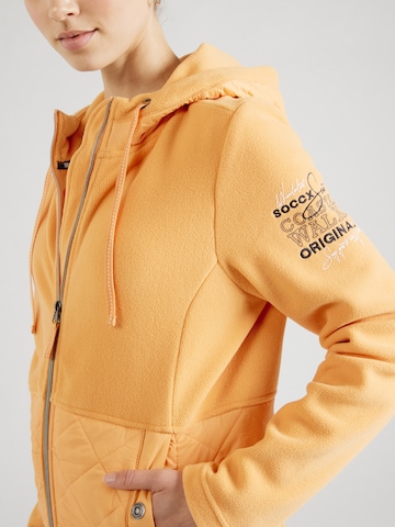 Soccx Fleece Jacket in Orange