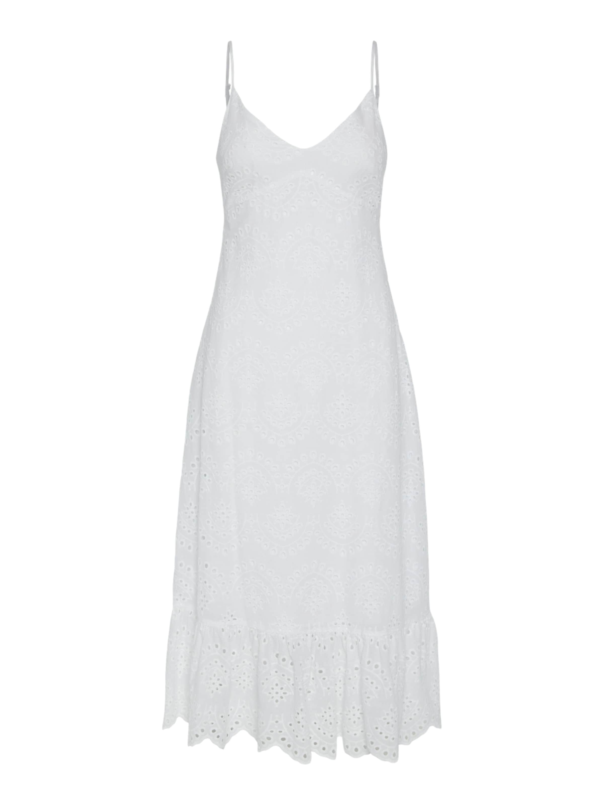 PIECES Klänning 'VILDE' i vit: framsida