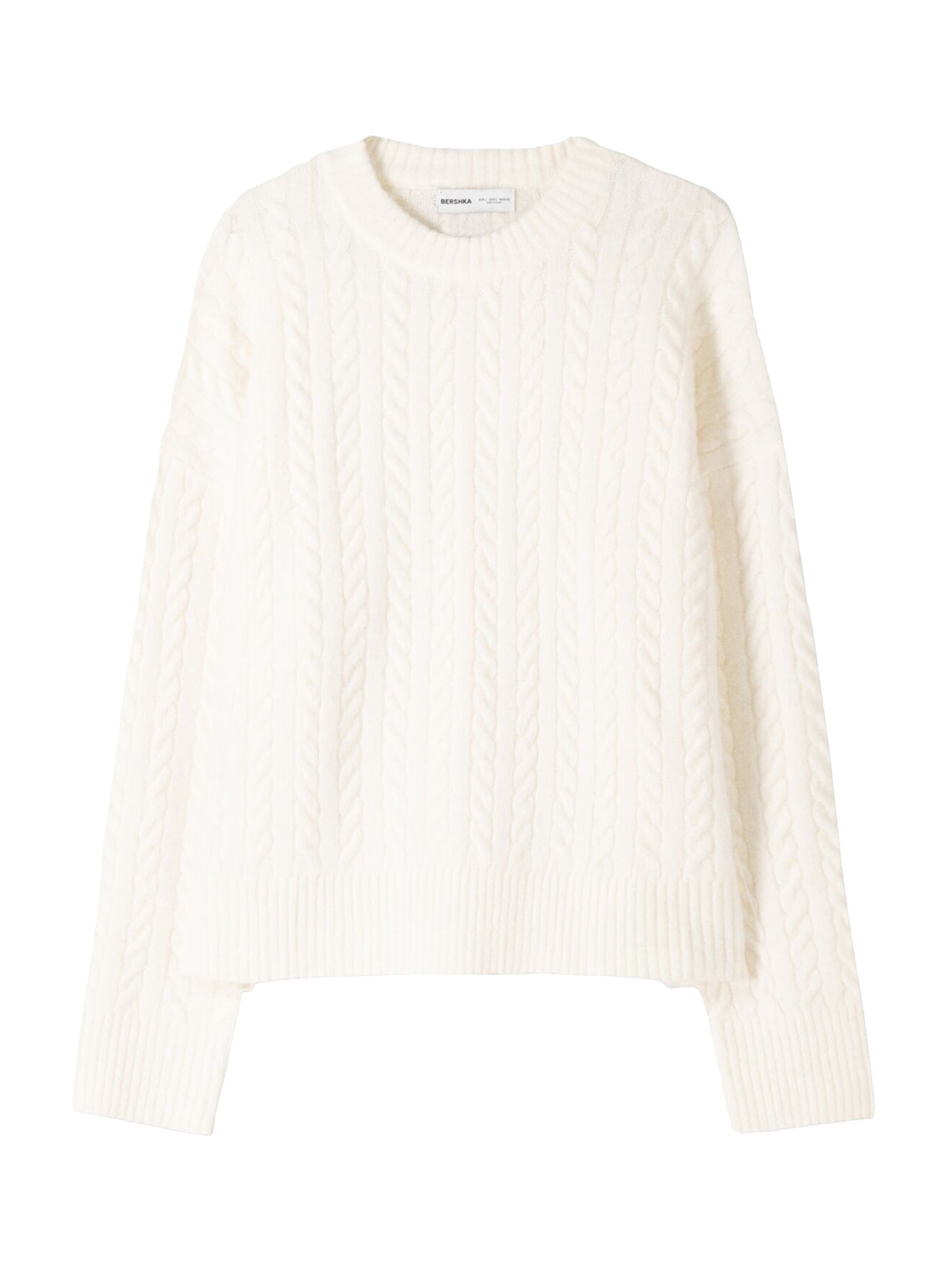 Bershka Pullover in Weiß: Vorderseite