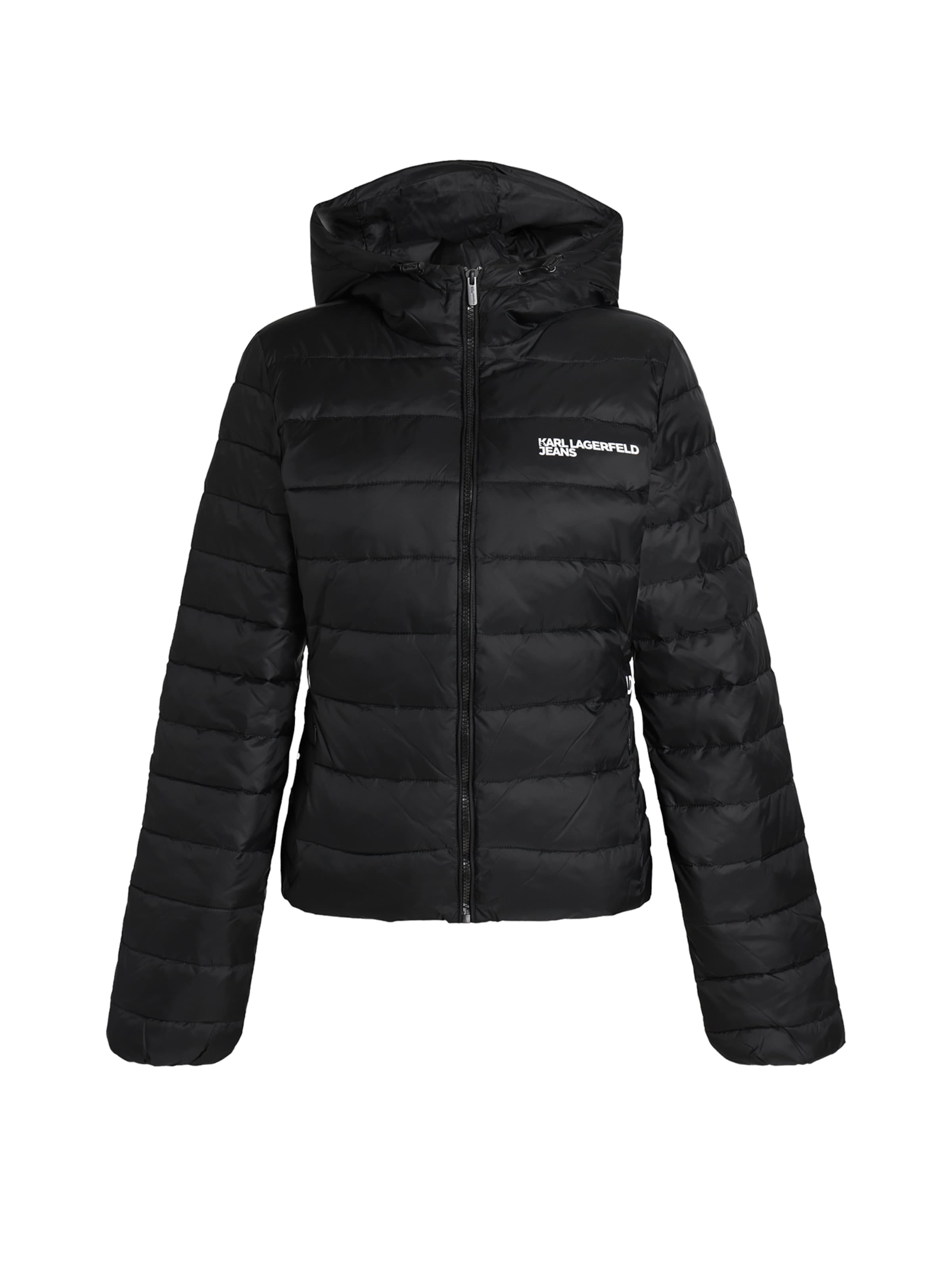 KARL LAGERFELD JEANS - Chaqueta de entretiempo en negro: frente