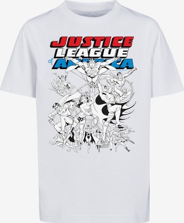 F4NT4STIC Shirt 'DC Comics Justice League of America' in White: front