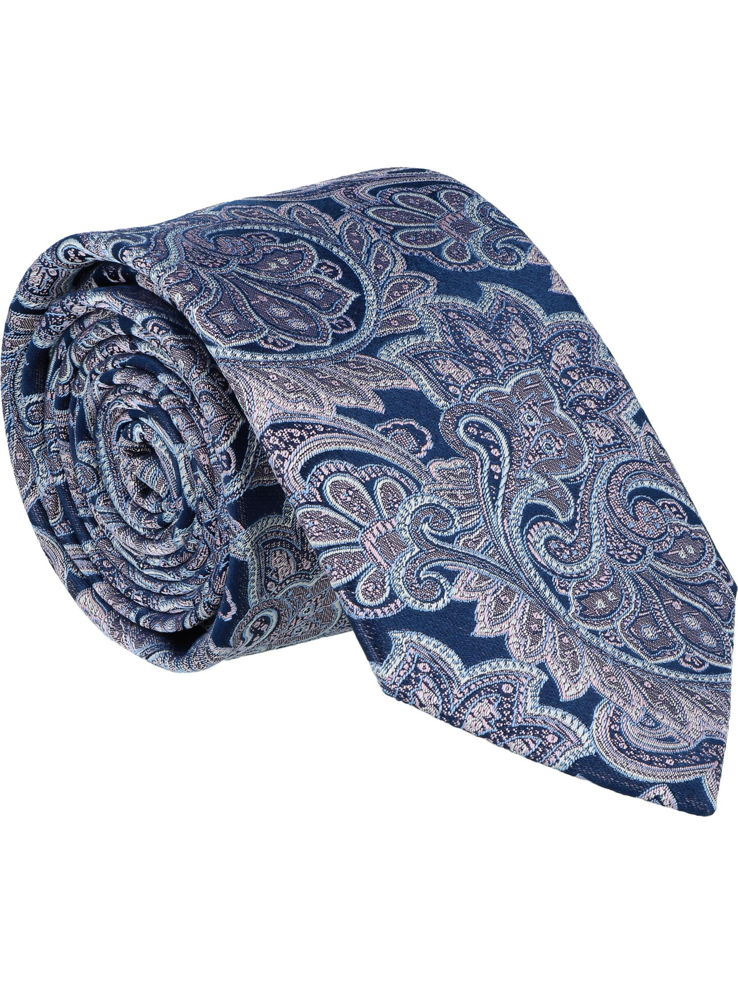 WILLEN Tie 'Marine Paisley' in Pink