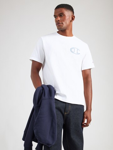 balta Champion Authentic Athletic Apparel Marškinėliai