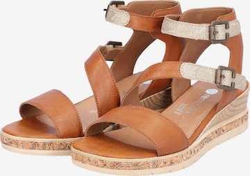 REMONTE Sandalen met riem in Bruin