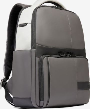 Sac à dos Piquadro en gris : devant