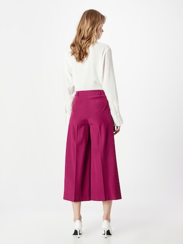 COMMA Wide leg Trousers with creases in Pink