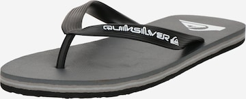 QUIKSILVER T-Bar Sandals 'Molokai' in Grey: front