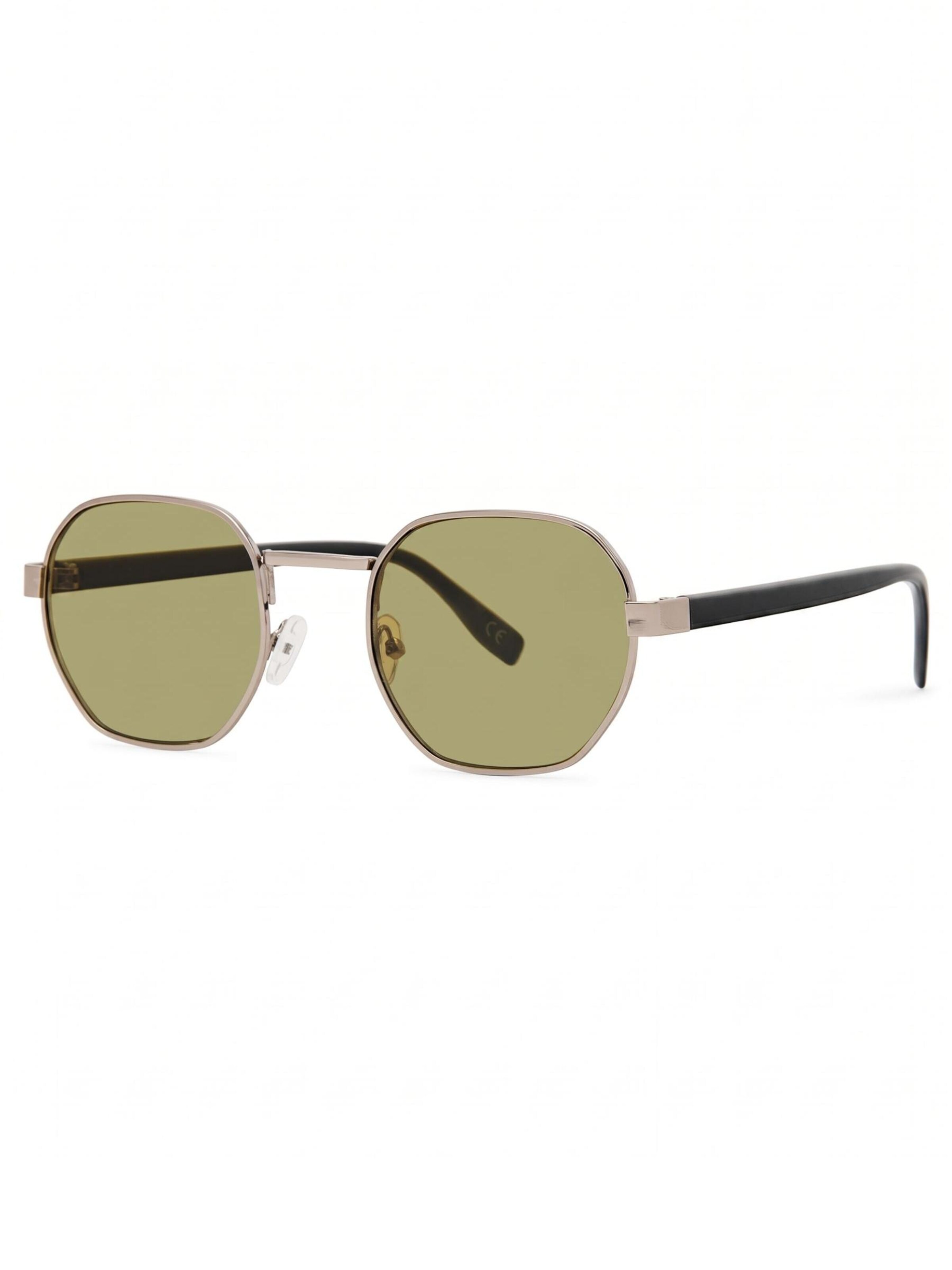 Lunettes de soleil 'Solo-Solis Classic Hexagon Sonnenbrille' Maxte en vert