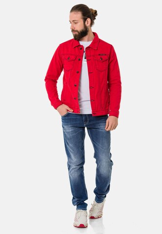 CIPO & BAXX Jeansjacke in Rot