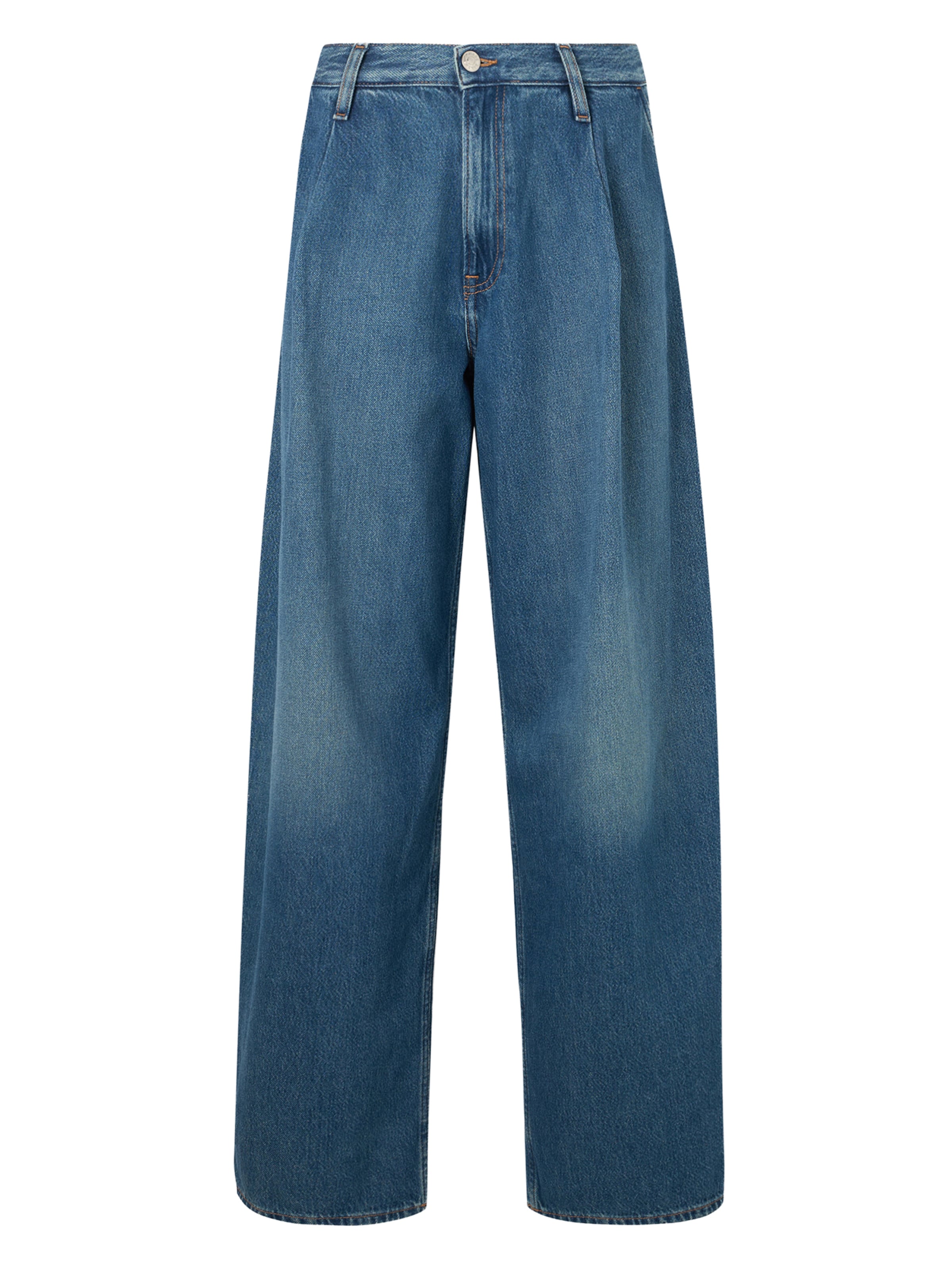 Samsøe Samsøe Свободный крой Джинсы с плиссировкой 'Saharper' в Синий: спереди