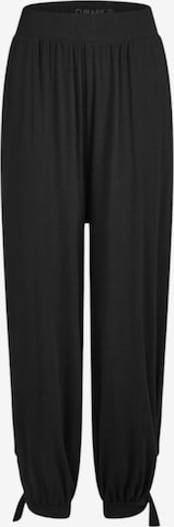 CURARE Yogawear Loosefit Sporthose 'Wide Pants Loops - Black' in Schwarz: Vorderseite