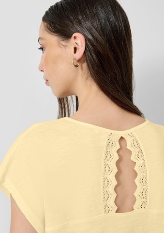 QS T-Shirt in Gelb
