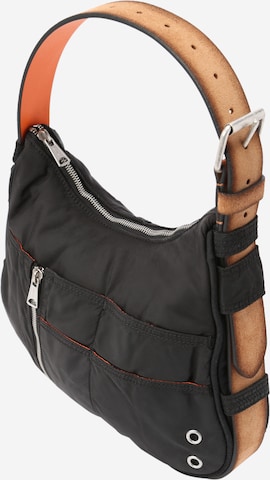 DIESEL Shoulder Bag in Black: front