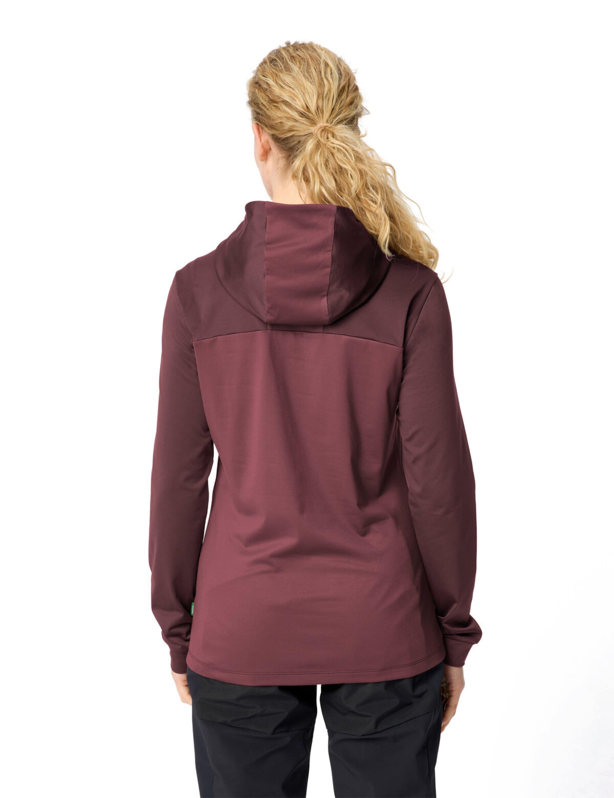 VAUDE Sportief sweatshirt 'Qimsa' in Rood