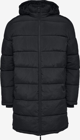 SELECTED HOMME Winter Coat in Black: front