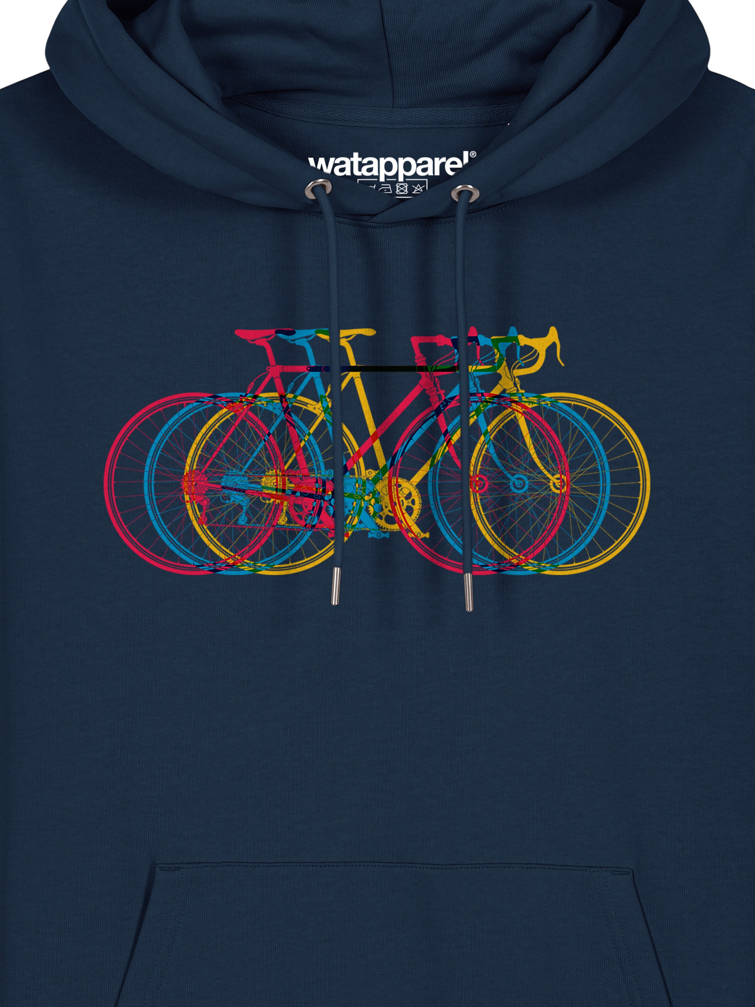 Watapparel Sweatshirt ' Fahrräder ' in Blue