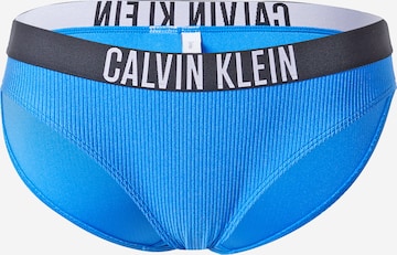 Calvin Klein Swimwear Bikini Bottoms in Blue: front