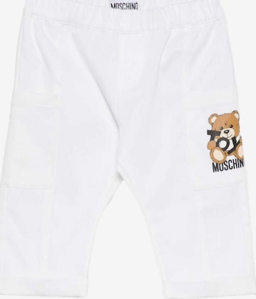 MOSCHINO Regular Trousers 'Pantalone bianco per neonato' in White: front