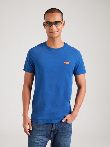 Superdry - Camisa 'Essential' em azul: frente