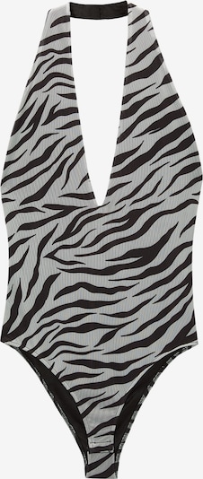 Pull&Bear Paitabody värissä vaaleanharmaa / musta, Tuotenäkymä