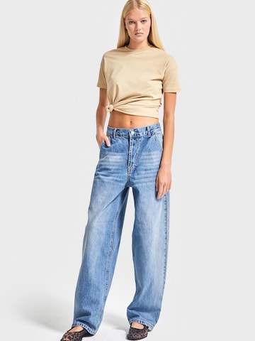 IT'S BASIC Loose fit Jeans 'NORA Skater Mid Rise Jeans' in Blue