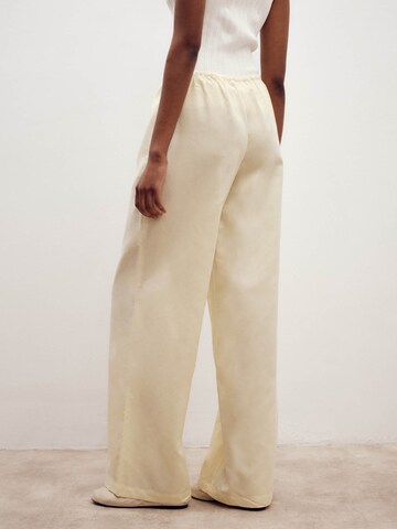 ABOUT YOU x Marie von Behrens Loose fit Pants 'Lia' in Yellow