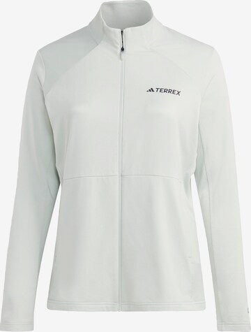 ADIDAS TERREX Functionele fleece jas 'Multi Fleece ' in Groen: voorkant