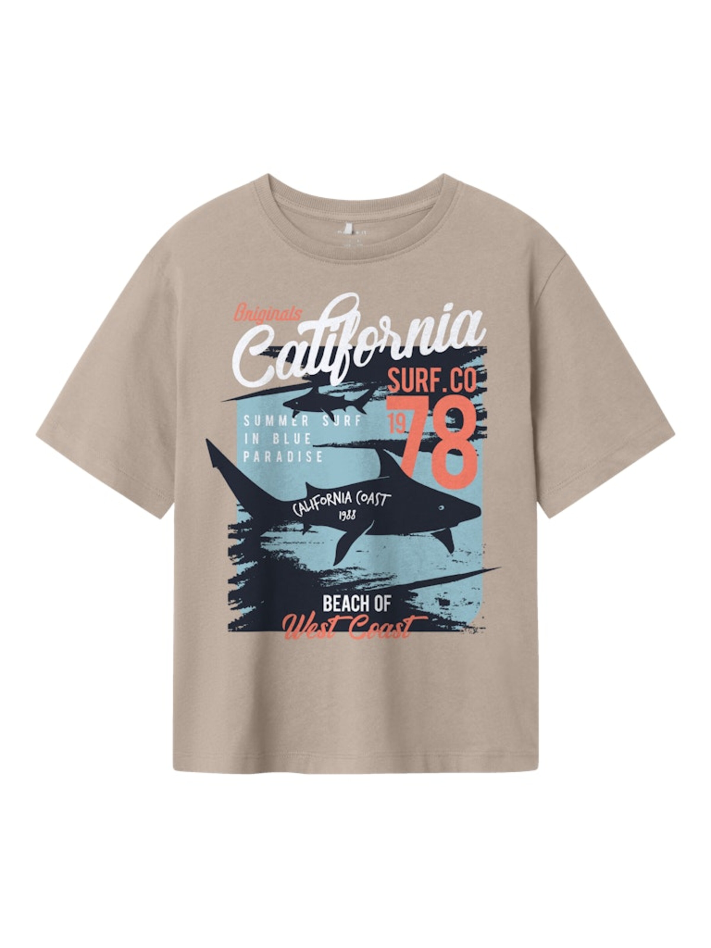 NAME IT Póló 'NKMHirlan' - szürke: elől