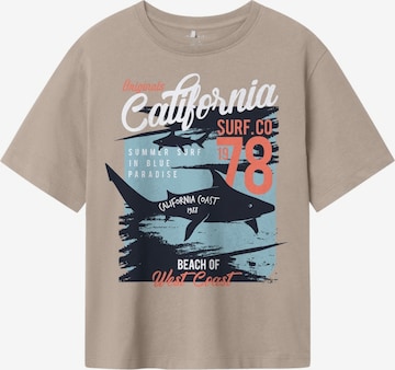 NAME IT Majica 'NKMHirlan' | siva barva: sprednja stran