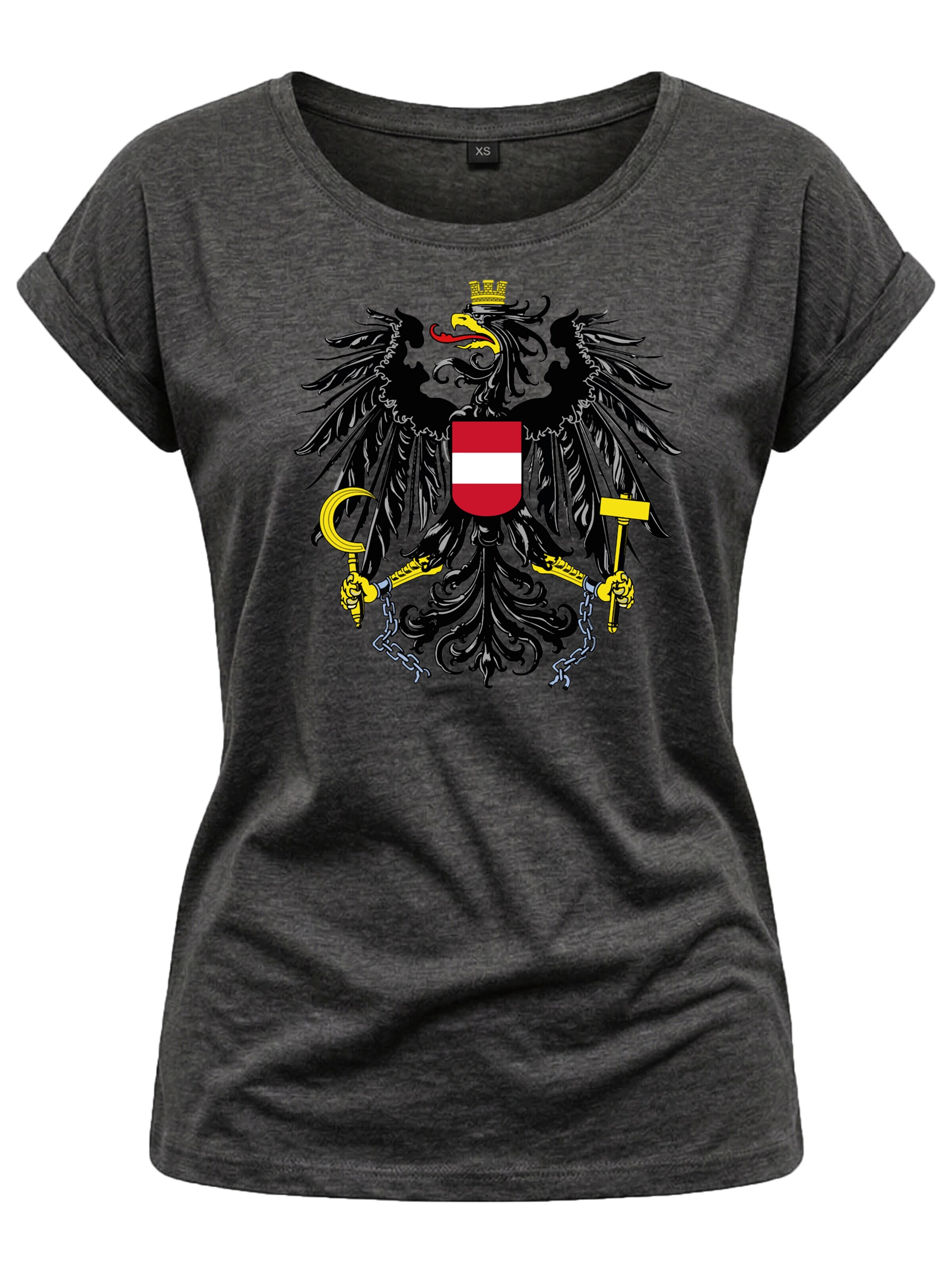 MAKAYA Shirt 'AT-Adler' in Grey: front
