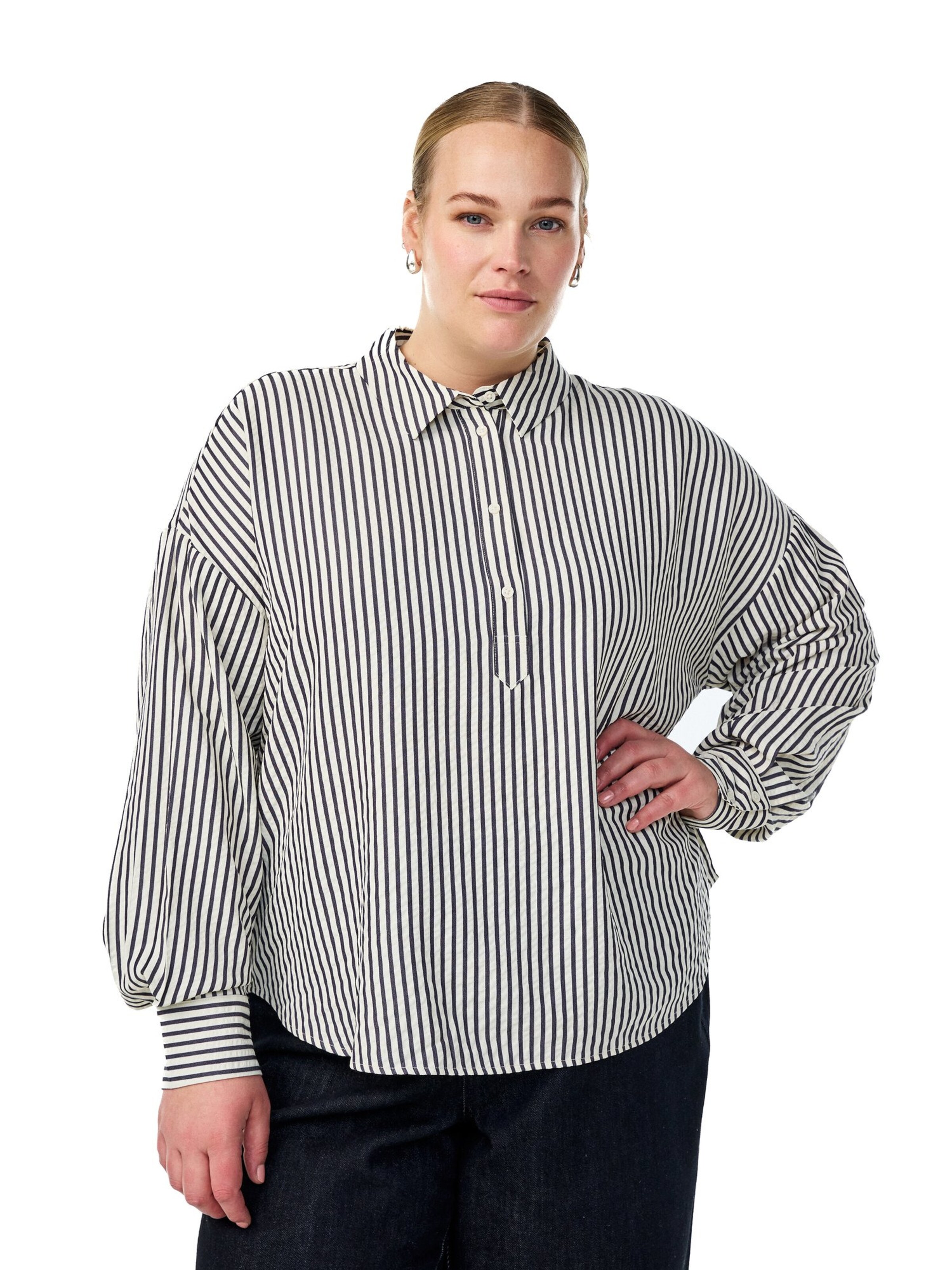 Zizzi Bluza 'Manavas' | črna barva