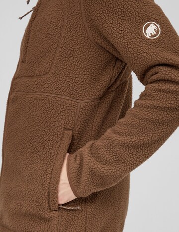 MAMMUT Athletic Fleece Jacket 'Falera Pro ML' in Brown