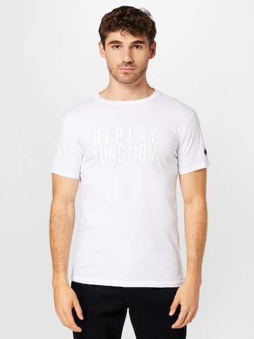 balts REPLAY T-Krekls: no priekšpuses