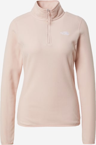 Pull-over de sport 'GLACIER' THE NORTH FACE en rose : devant