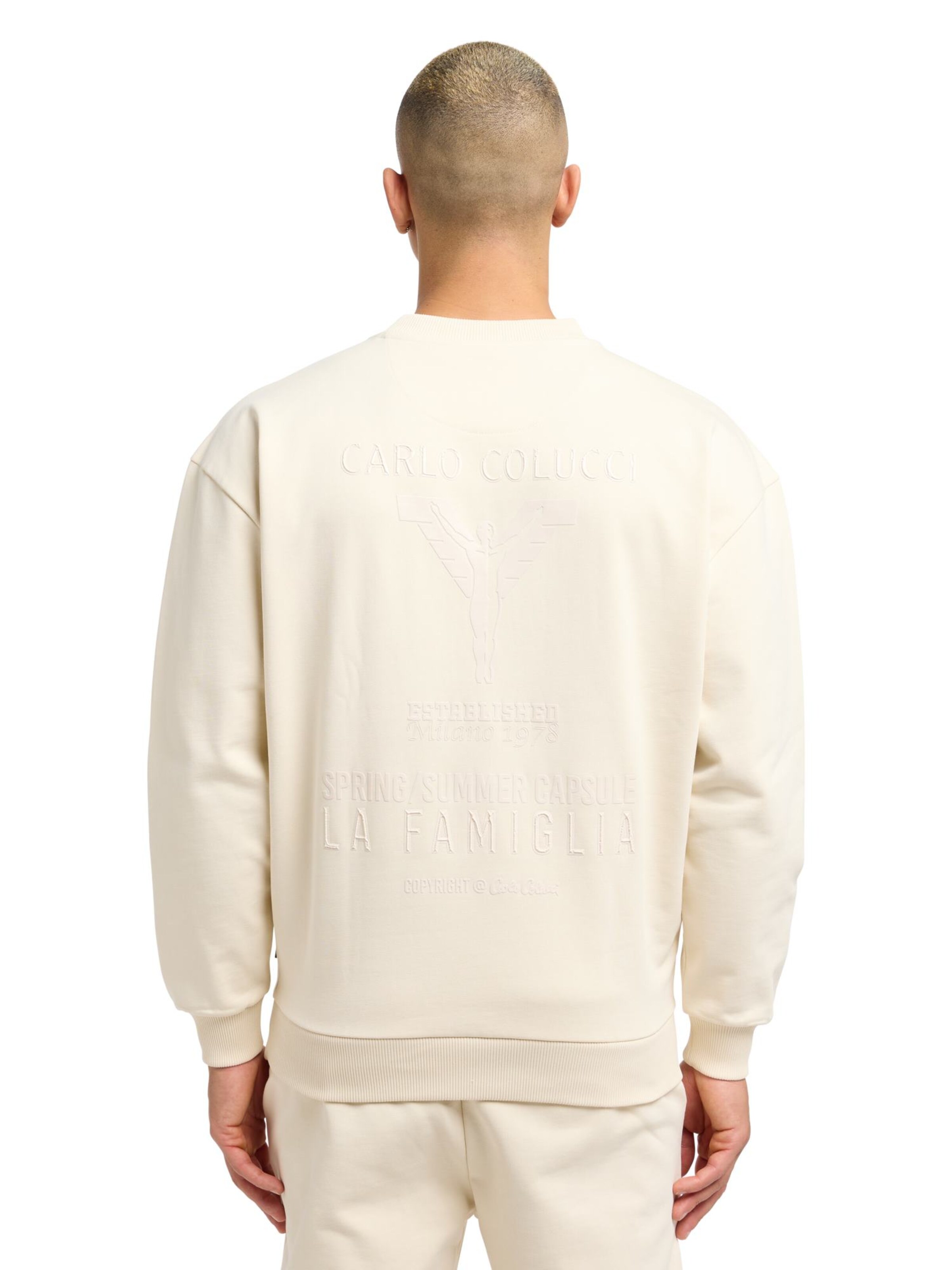 Sweat-shirt 'D'ottavio' Carlo Colucci en beige