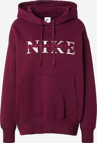 Sweat-shirt 'PHNX FLC' Nike Sportswear en rouge : devant