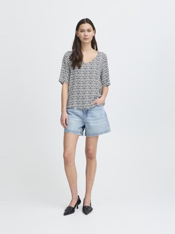 ICHI Shirt ' IHMARRAKECH ' in Blauw