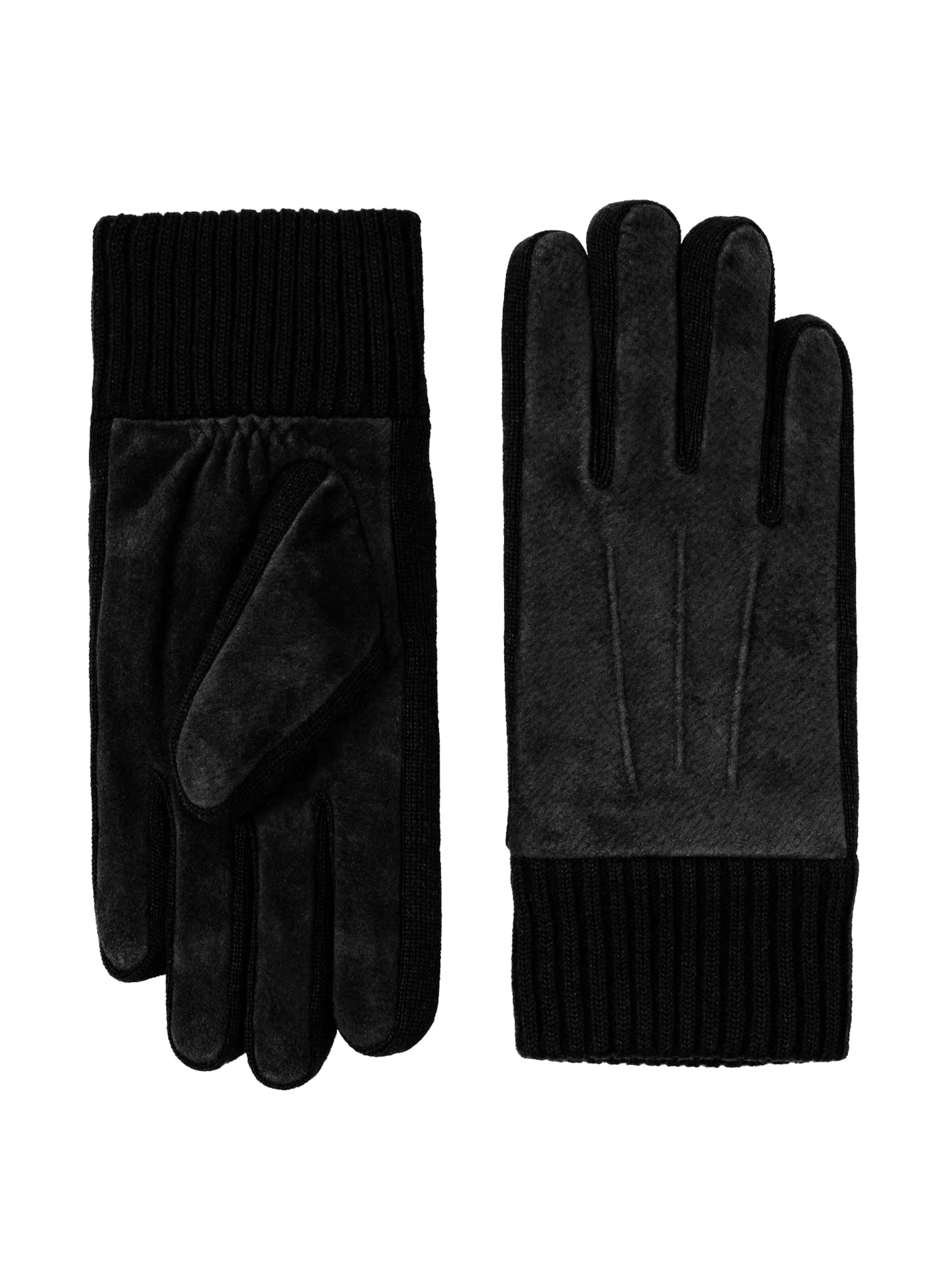 KESSLER Full Finger Gloves in Black