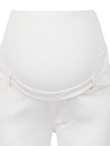 BELLYBUTTON Slimfit Hose 'Umstandshose'‌‌‌ in Weiß