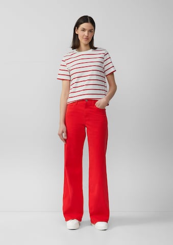 s.Oliver Wide leg Jeans 'Suri' in Rood